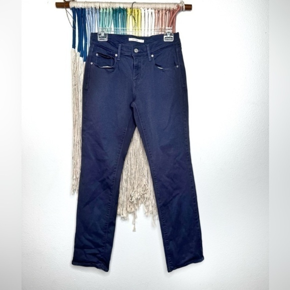 Levi's Jeans 505 Straight Slate Blue washed color denim